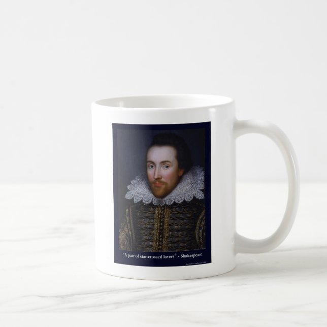 Cadeaux de Shakespeare Amants Maudits Mugs T-shirt (Droite)