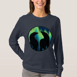 Cadeaux de T-shirts d'ours de lumières du nord de