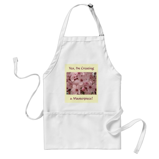Cadeaux de tablier de Cook Fleurs roses de printem (Devant)