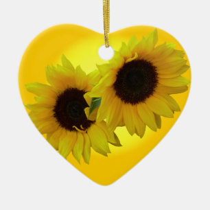Cadeaux de tournesol personnalisés par ornement de