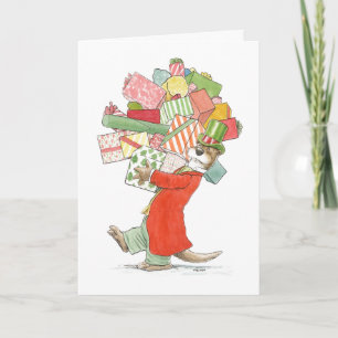 Cadeaux de vacances carte de loutre