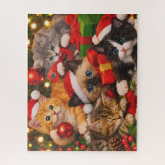 Cadeaux de vacances mignons pour chats Puzzle