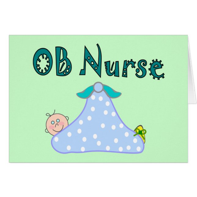 Cadeaux d'infirmière d'OB, bébé dans la (Devant horizontal)