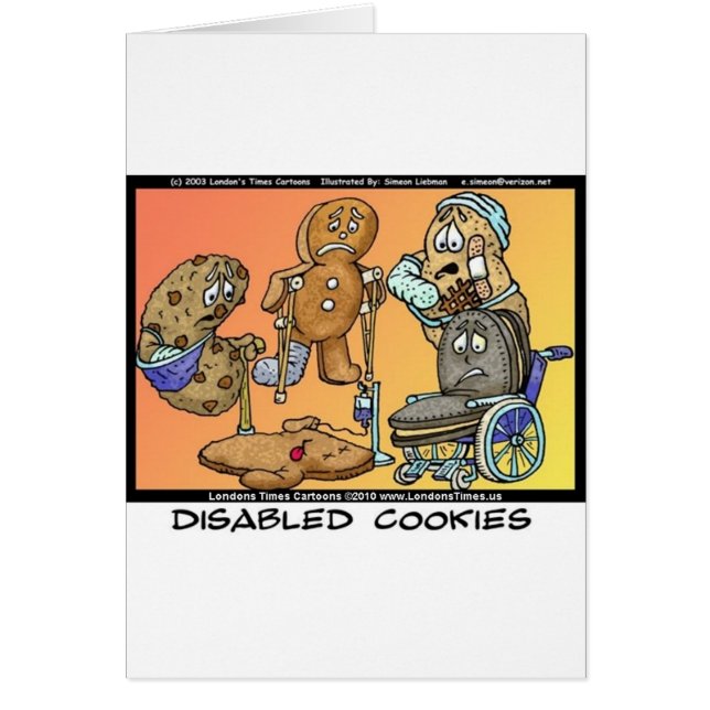 Cadeaux drôles de cookies désactivés pour Internet (Devant)