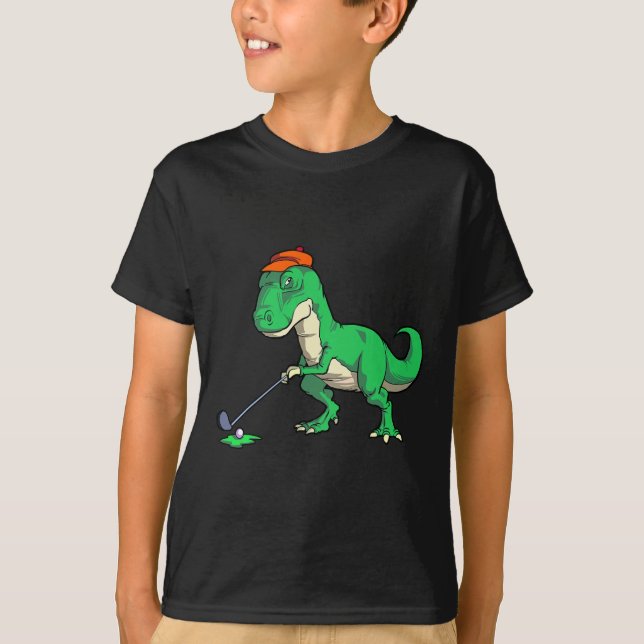 Cadeaux drôles de golf de dinosaure T Rex T-shirts (Devant)