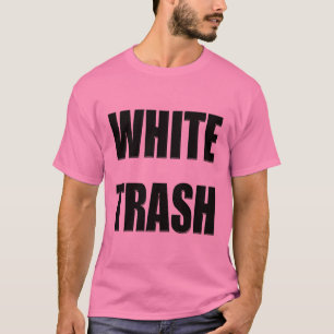 Cadeaux drôles de T-shirts de déchets blancs