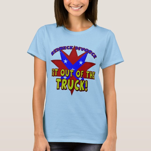 Cadeaux drôles de T-shirts de divorce de plouc (Devant)