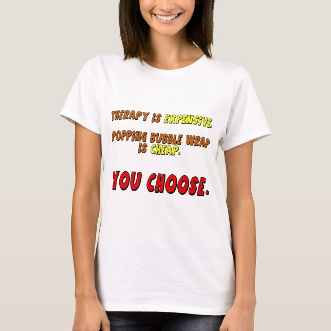 Cadeaux drôles de T-shirts de thérapie (Devant)