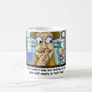Cadeaux drôles Verre à moitié idiot Mugs T-shirts