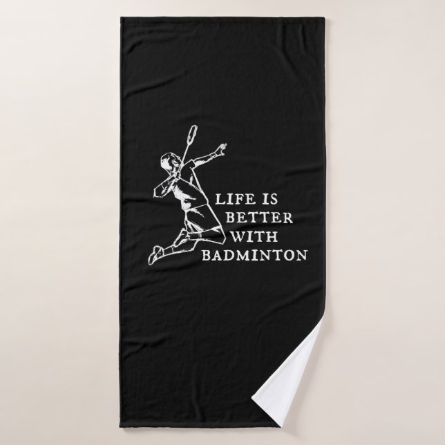 Cadeaux du joueur de badminton (Serviette de bain)