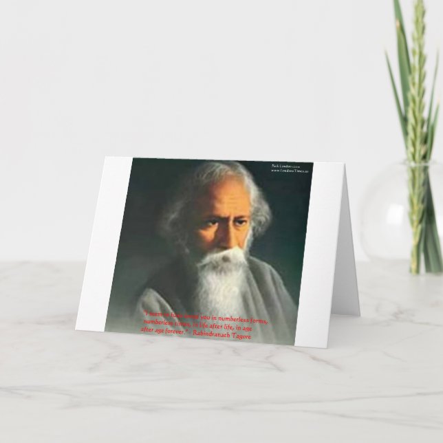 Cadeaux et Cartes de Citation d'Amour de Rabindran (Devant)