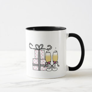 Cadeaux et tasse de Champagne