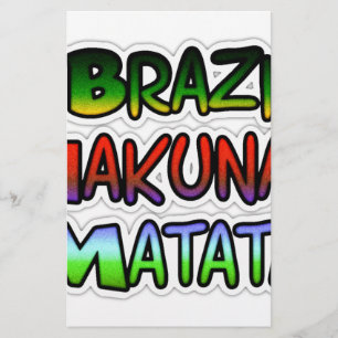 Cadeaux Green Brazil Hakuna Matata