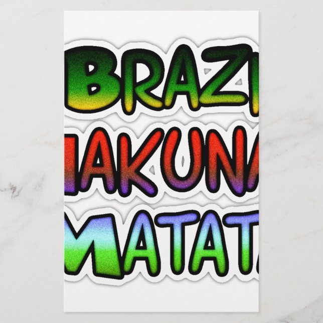 Cadeaux Green Brazil Hakuna Matata (Devant)