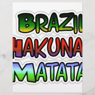 Cadeaux Green Brazil Hakuna Matata