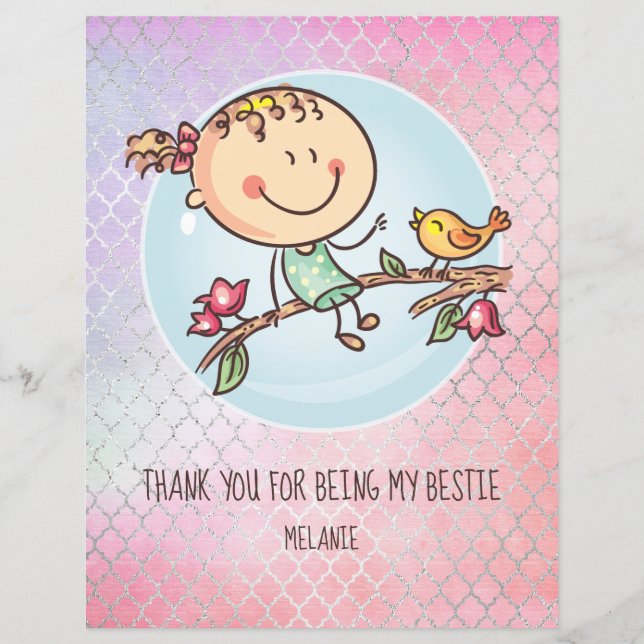 Cadeaux mignons BFF Besties Kawaii pour filles et  (Devant)