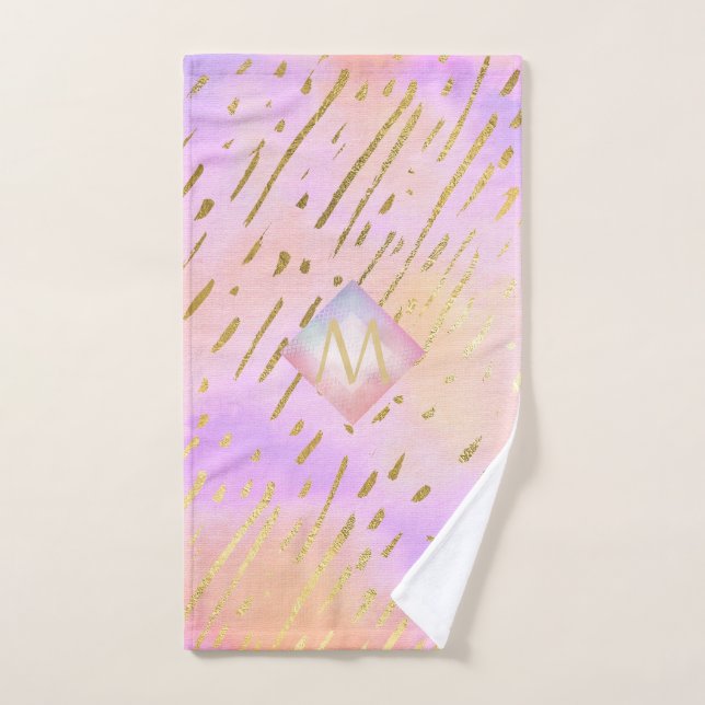 Cadeaux Monogrammes pour les filles qui aiment l'o (Serviette à main)