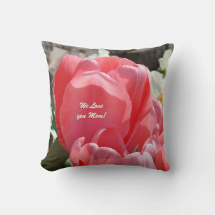 Cadeaux On vous aime Maman ! Coussin de jeté Tulip