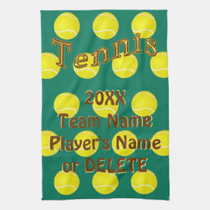 Cadeaux personnalisés de tennis, serviettes faite