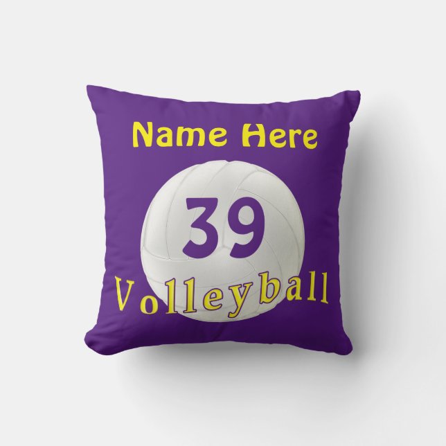 Cadeaux personnalisés de volleyball, coussin de (Recto)