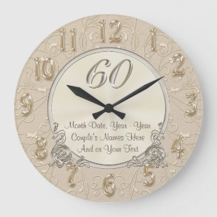Cadeaux personnalisés du 60e anniversaire, HORLOGE