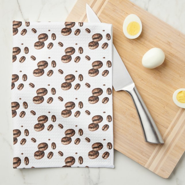 Cadeaux pour amateur de café Serviette de cuisine (Quart Plié)