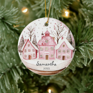 Cadeaux pour Bébé Fille Ornement Texte de Noël 