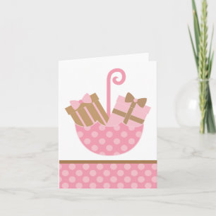 Cadeaux roses en Merci parapluie