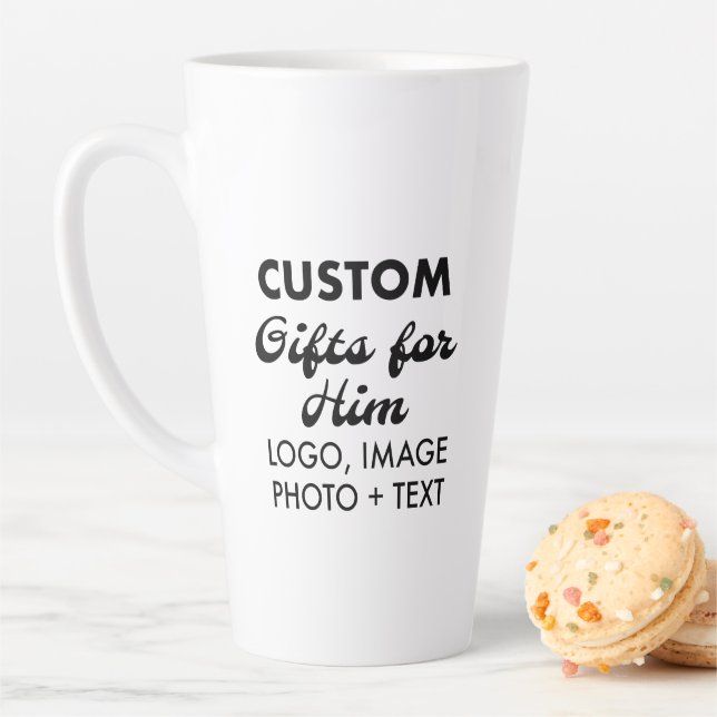 Cadeaux sur mesure pour lui Grand Latte Mug 17oz. (En situation)