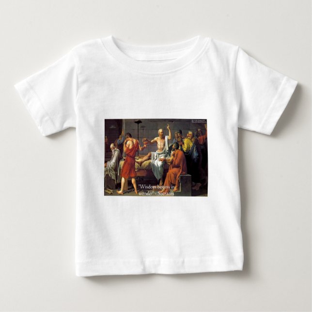 Cadeaux T-shirts et Cartes de Socrate "Sagesse/Cur (Devant)