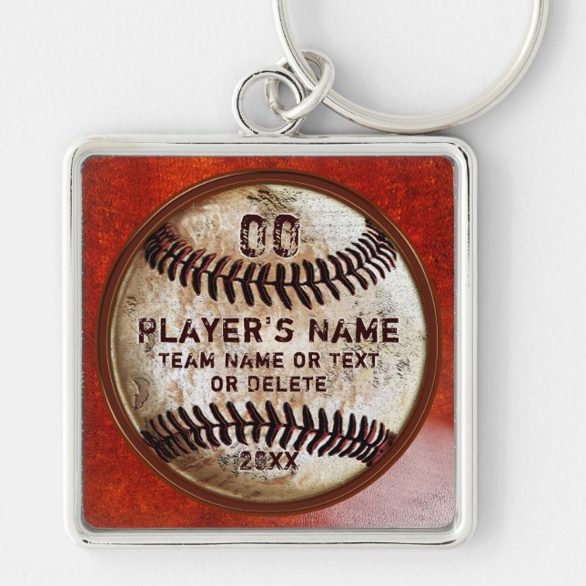 Cadeaux uniques de baseball pour seniors Porte-clé (Devant)