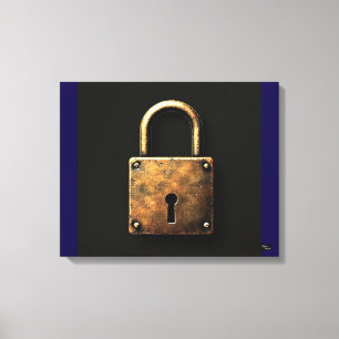 Cadenas ancien sur toile