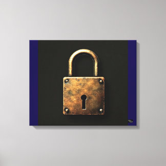 Cadenas ancien sur toile