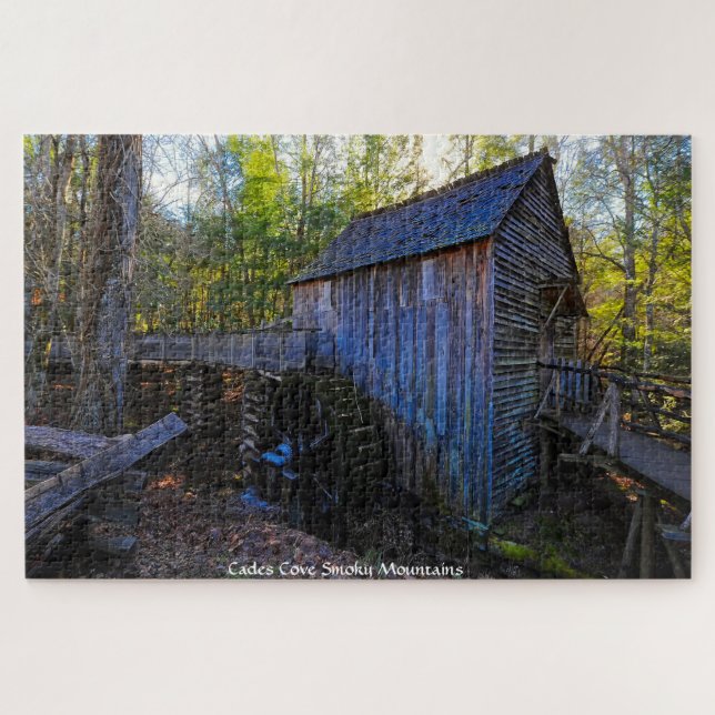 Cades Cove Montagnes fumées. Puzzle (Horizontal)