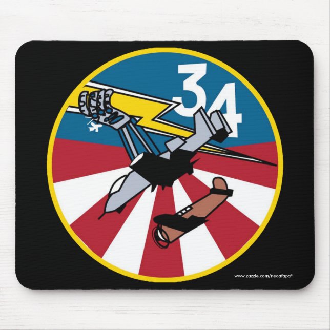 Cadet Squadon d'USAFA 34" tapis de souris de Hawgs (Devant)