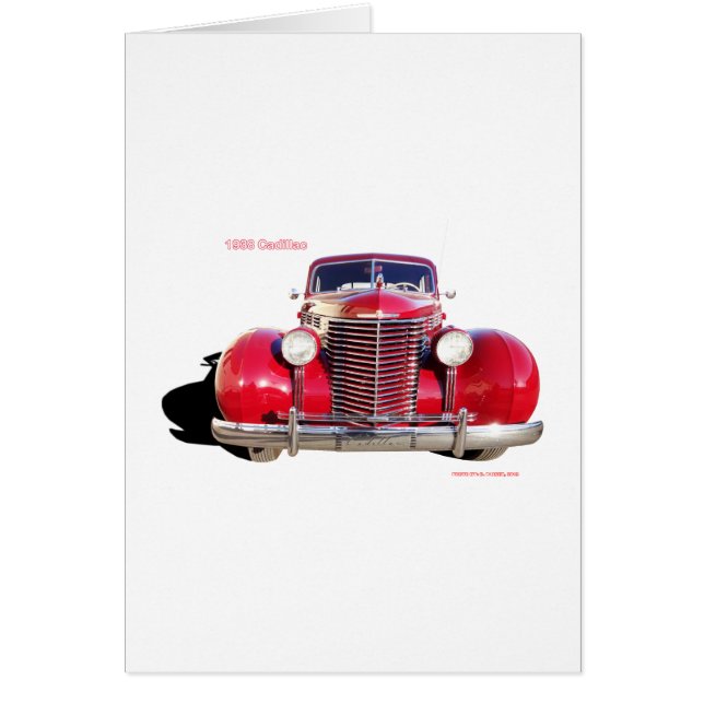 Cadillac 1938 "rouge " (Devant)