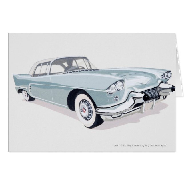 Cadillac 1957 avec la silhouette du conducteur à (Devant horizontal)