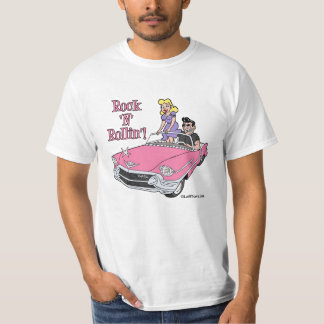 Cadillac rose avec le T-shirt de graisseur et