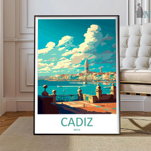 Cadiz Voyage Impression Art Mural Cadiz Décoration