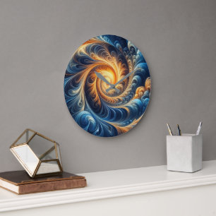 Cadran de l'horloge spirale vibrant Horloge mura
