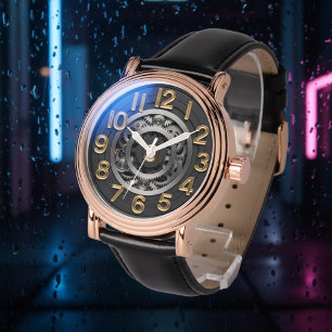 Cadran de Montre 3D en Métal Cinétique Moderne Cad