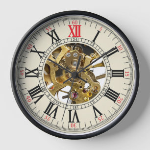 Cadran de montre de poche vintage pour horloge mur