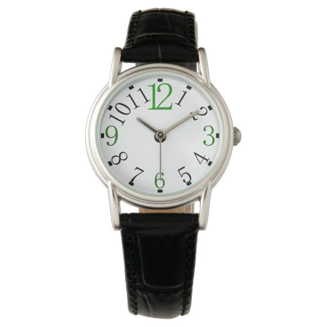 cadran de montre simple avec différentes couleurs (devant)