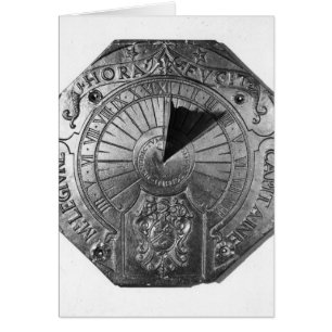 Cadran solaire portatif, du château 1756 de Sierk