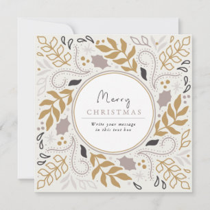 Cadre botanique vintage Joyeux Carte photo de Noël