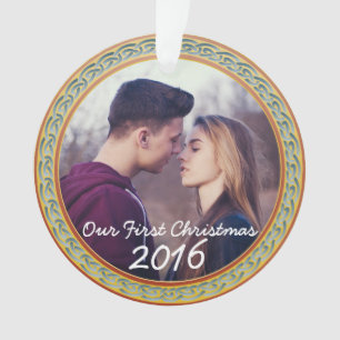 Cadre celtique de noeud et "notre premier Noël "