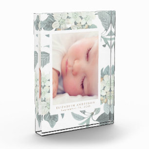 Cadre de bloc photo Vintage bleu et gris doux