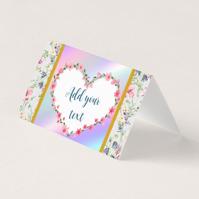 Cadre de cœur floral élégant : pour chaque occasio (Front)