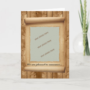 Cadre de défilement de parchemin pour Faire-part p