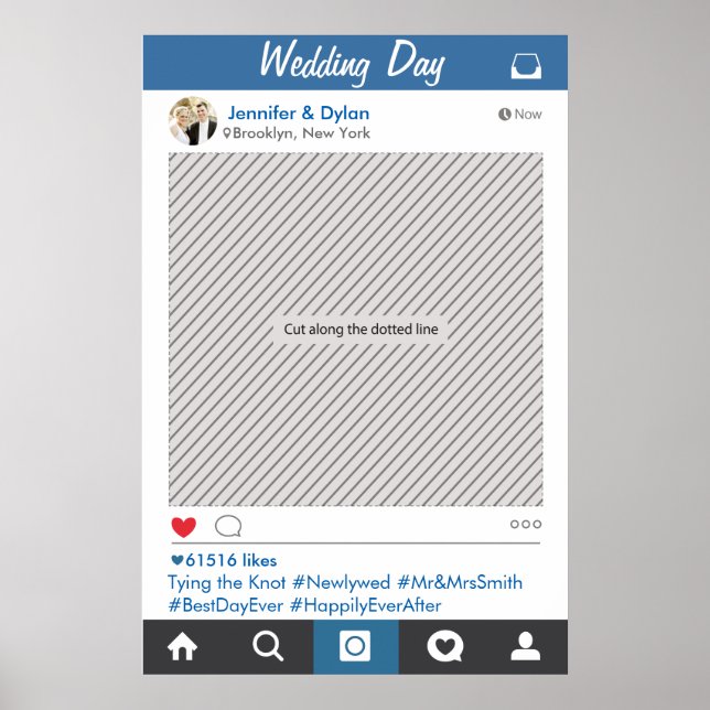 Cadre de fête pour réseaux sociaux Affiche de Prop (Devant)